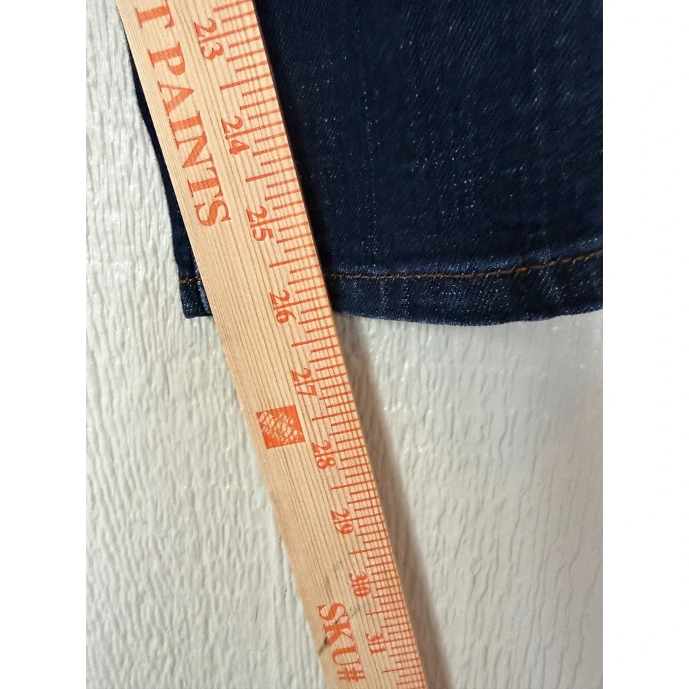 Cato Premium Womens Petite 16P Dark‎ Wash Straight Leg Jeans Stretch Denim EUC